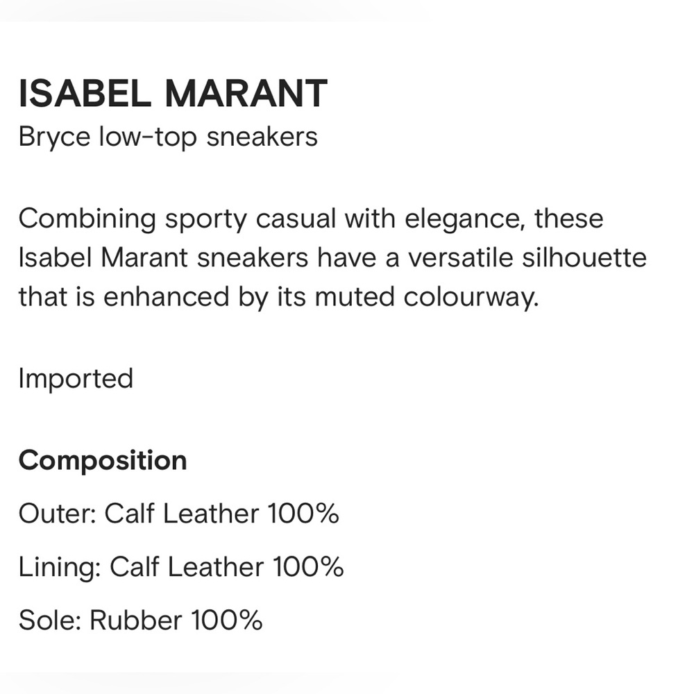 Isabel Marant Bryce Sneakers - size 39 - Picture 8 of 10